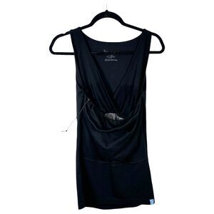Lalabu Soothe Shirt Tank Top Sleeveless Baby Nursing Black Size Large